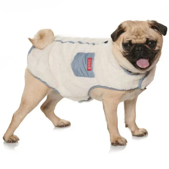 NWT Coleman Plush Dog Jacket blue 068sn - Picture 5 of 6